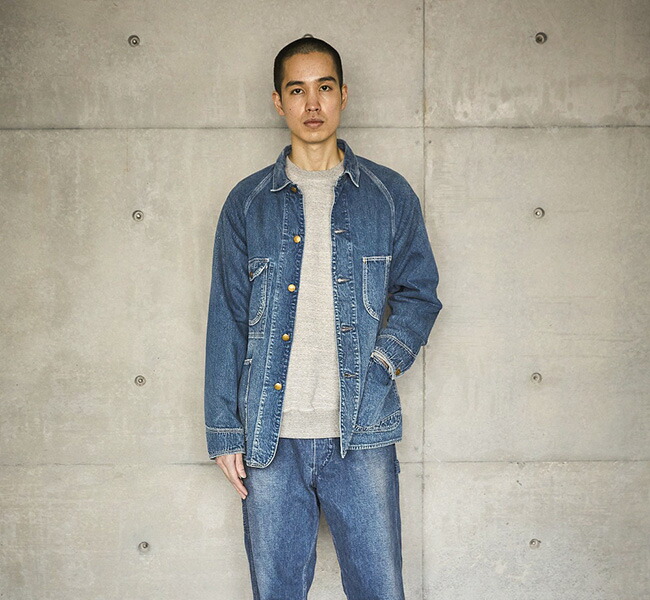 【USED】orslow オアスロウ 定番 カバーオール size 0 orslow オアスロウ 50's DENIM COVER ALL USED デニム