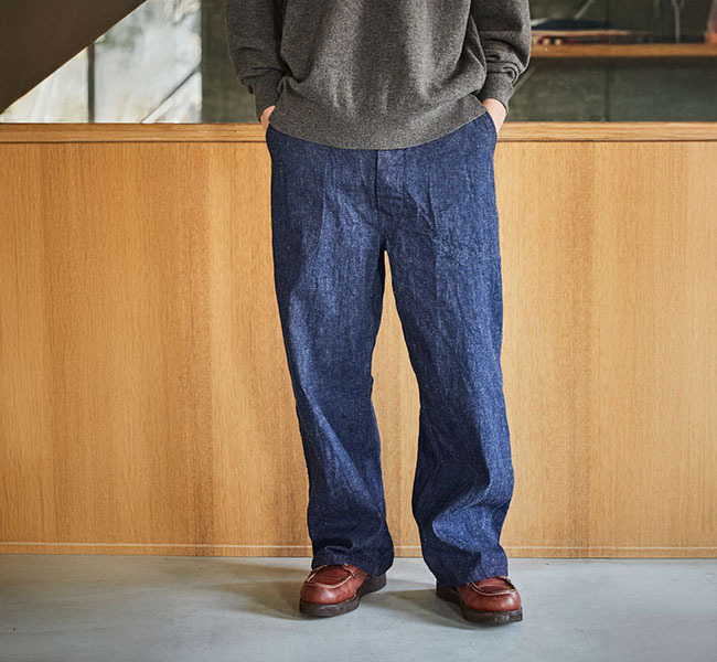 【orSlow オアスロウ US NAVY UTILITY PANTS】 orSlow U.S. NAVY UTILITY DENIM PANTS - One Wash – Totem Brand Co.