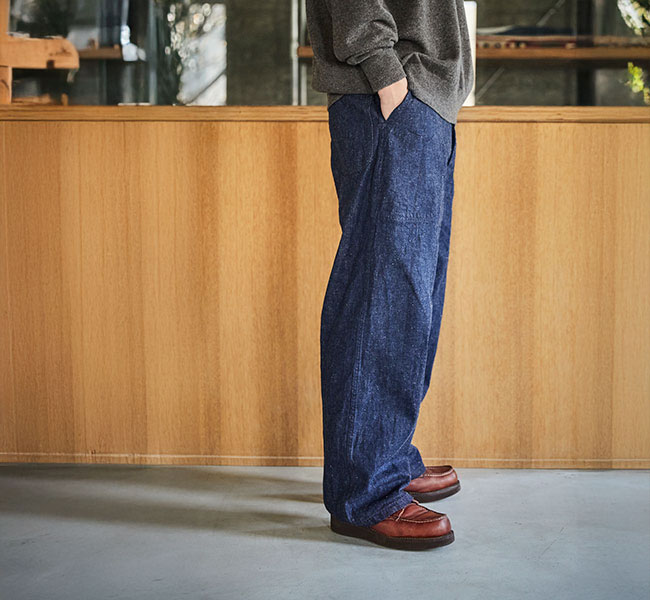 orslow オアスロウ 01-V5130-81 WIDE FIT US NAVY DENIM UTILITY PANTS