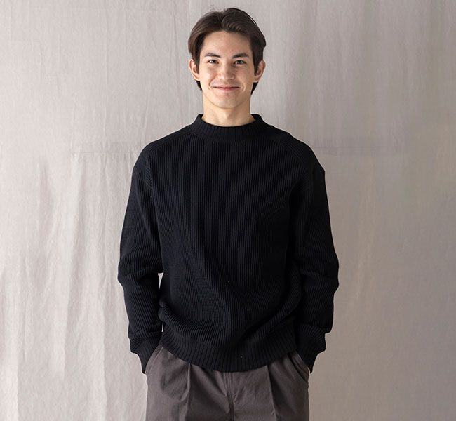 Jackman ジャックマン JM7607 ワッフルミッドネック Waffle Midneck