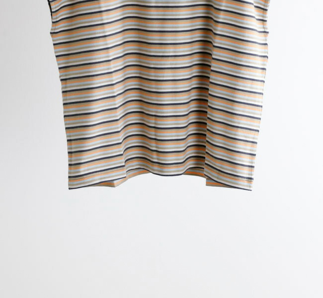 SALE30%OFF //Gymphlex ジムフレックス SLEEVELESS T-SHIRT スリーブレスTシャツ ボーダー GY-C0445 MST Gymphlex ジムフレックス スリーブレスボーダーTシャツ サイズ14