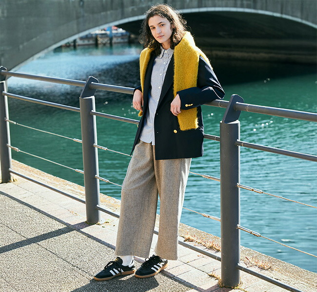 Gymphlex ジムフレックス GY-E0276 ウールツイル ストレートワイド