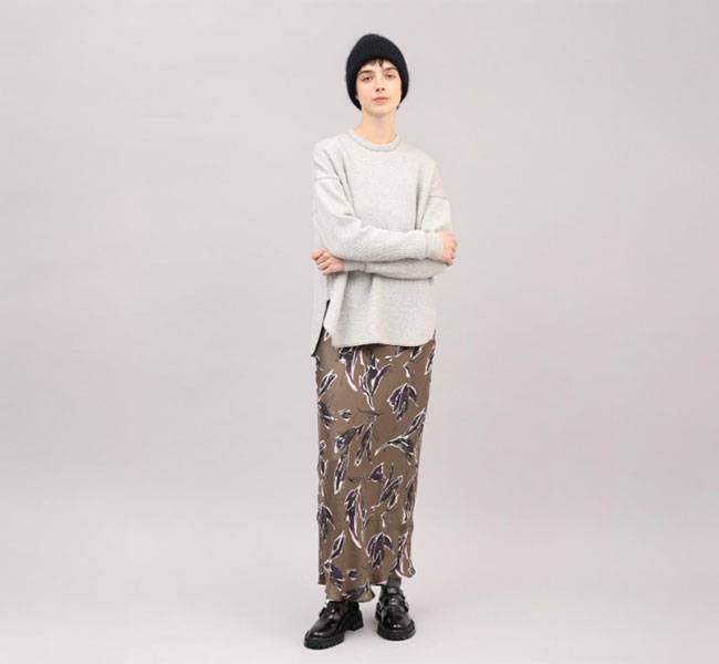SALE30%OFF //SACRA サクラ 125519123 AUTUMN FLORA SKIRT ナロー