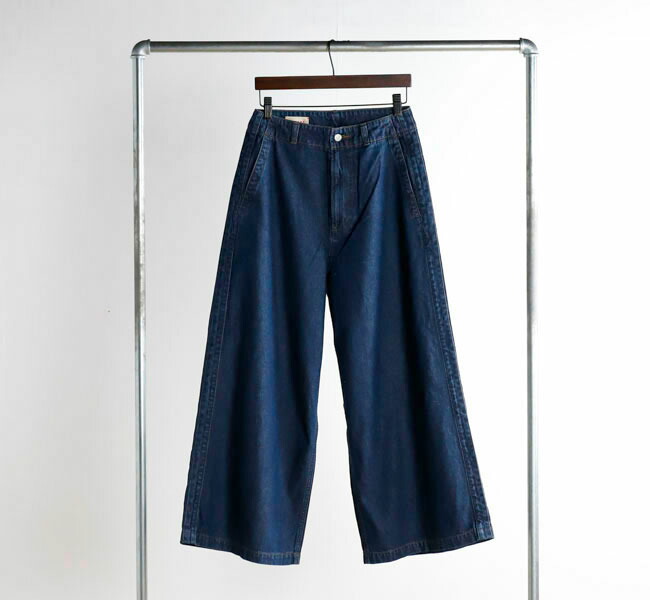 MEYAME メヤメ DENIM SIDE LINE WIDE PANTS デニム サイドライン