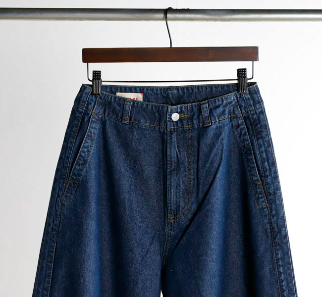 MEYAME メヤメ DENIM SIDE LINE WIDE PANTS デニム サイドライン