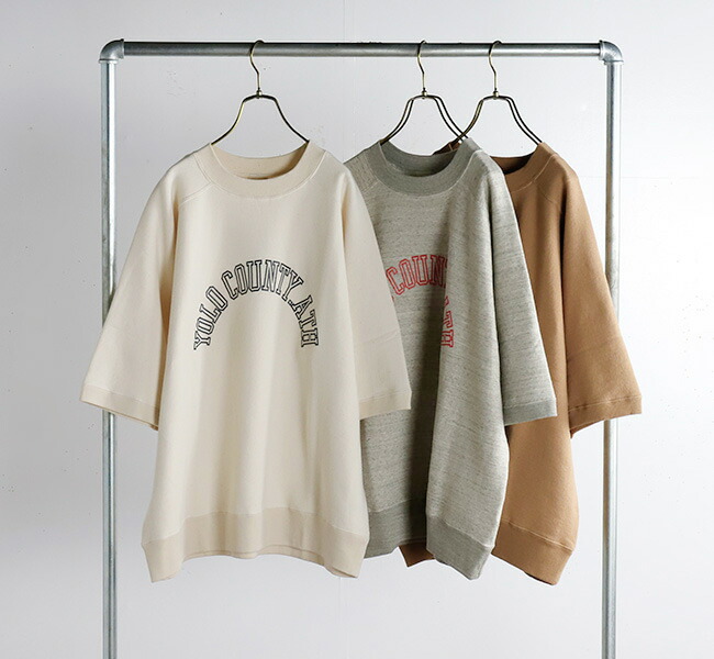 SALE30%OFF // UNDYED STANDARD アンダイドスタンダード URAKE S/S SWEAT (Pt) 裏毛ショートスリーブスウェットプルオーバー プリント USN24SST057A SALE30%OFF // UNDYED STANDARD アンダイドスタンダード URAKE S