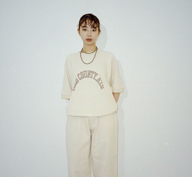 SALE30%OFF // UNDYED STANDARD アンダイドスタンダード URAKE S/S SWEAT 裏毛ショートスリーブスウェットプルオーバー USN24SST057 UNDYED STANDARD アンダイドスタンダード URAKE S/S SWEAT 裏毛