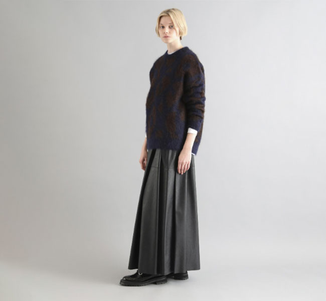 SALE30%OFF //SACRA サクラ SYNTHETIC LEATHER SKIRT レザースカート