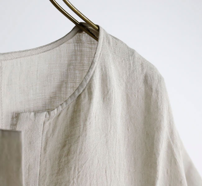 evam eva エヴァムエヴァ E261T206 リネンポンチョ linen poncho