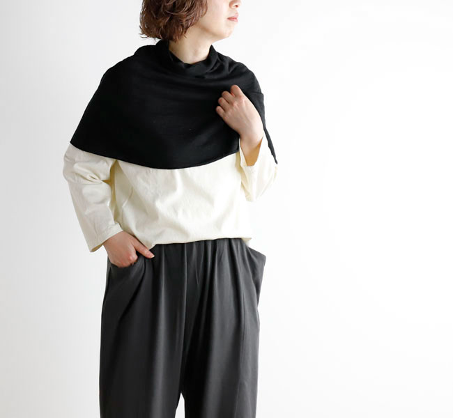 evam eva エヴァムエヴァ E261G142 リネンスヌード linen snood