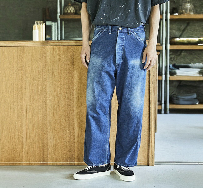 orslow オアスロウ WIDE FIT 30'S PAINTER PANTS DENIM USED ワイド