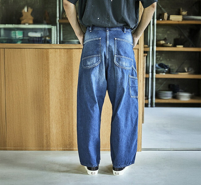 orslow オアスロウ WIDE FIT 30'S PAINTER PANTS DENIM USED ワイド