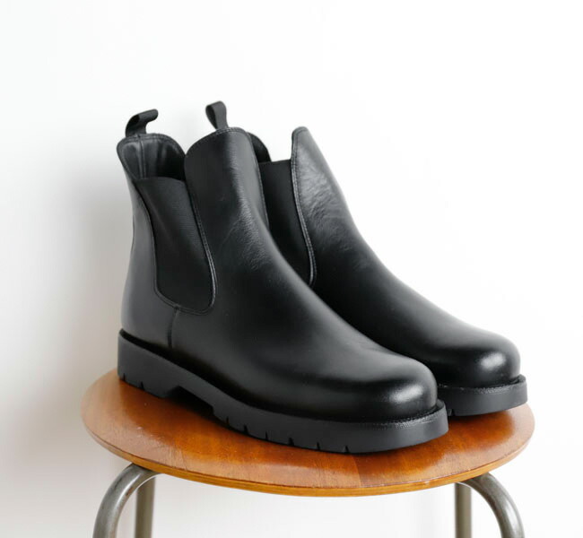 KLEMAN クレマン TONNANT トナン チェルシーブーツ BLACK サイドゴア