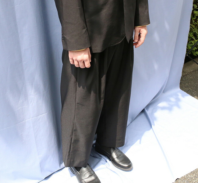未使用タグ付！EEL IRON PANTS ブラックパンツ S 日本製 直営店に限定 ブラックパンツ PANTS IRON 未使用タグ付！EEL S