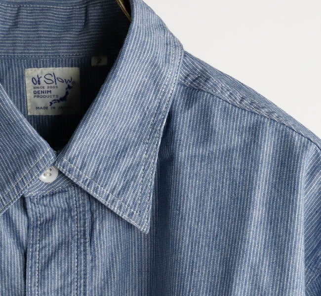 orslow オアスロウ 01-8270-181 RELAX FIT STRIPE CHAMBRAY WORK SHIRT