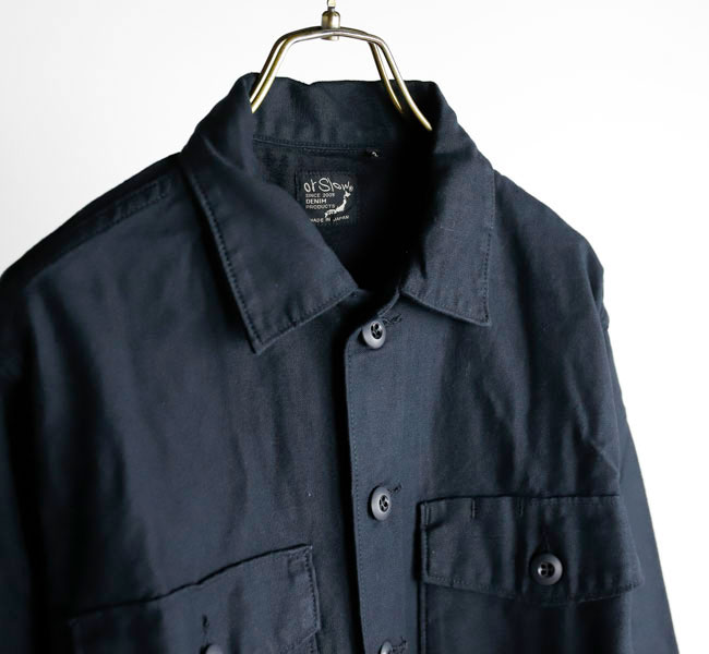 orslow オアスロウ 03-8045-J61 U.S ARMY FATIGUE SHIRT BLACK