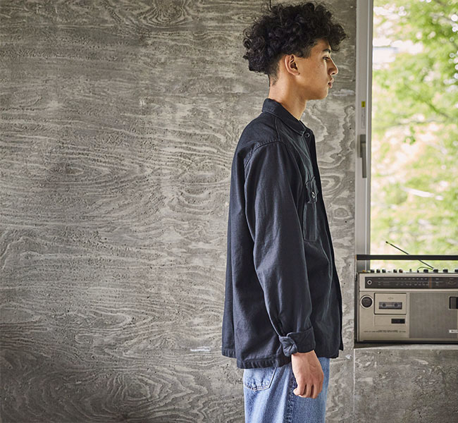 orslow オアスロウ 03-8045-J61 U.S ARMY FATIGUE SHIRT BLACK