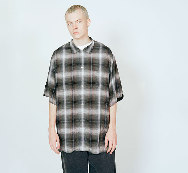 TOWN CRAFT タウンクラフト TC26S01200 オンブレチェックシャツ 半袖