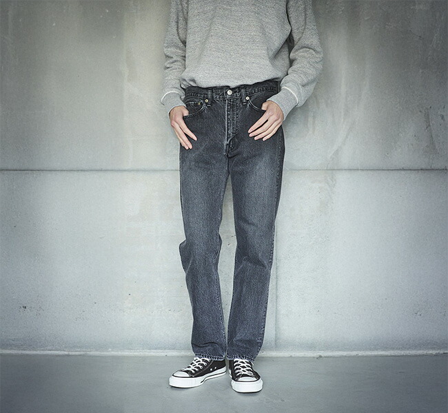 orslow オアスロウ 107 IVY FIT BLACK DENIM STONE アイビーフィット
