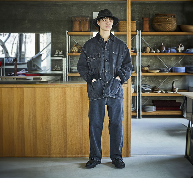 【美品】オアスロウ　ワークパンツ　ファティーグ　ブラック ストーンウォッシュ　L orSlow,US ARMY FATIGUE PANTS Button Fly BLACK STONE