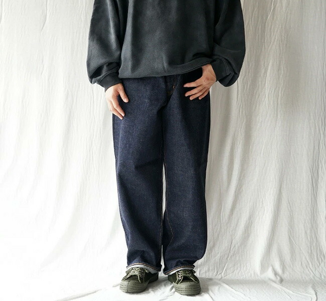 Sanca サンカ PT06 ワイドデニムパンツ 15.5OZ DENIM 5P WIDE FIT