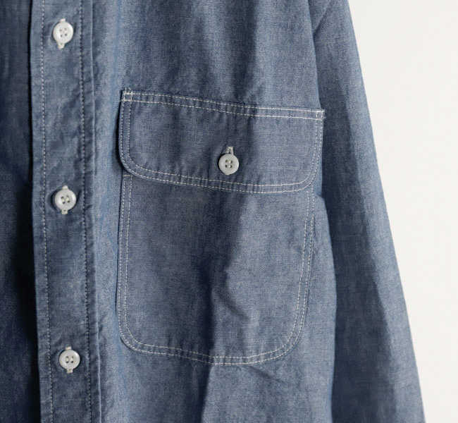 orslow オアスロウ 01-8064-84 シャンブレーワークシャツ CHAMBRAY