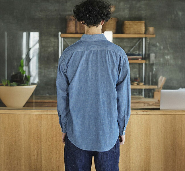 orslow オアスロウ 01-8064-84 シャンブレーワークシャツ CHAMBRAY