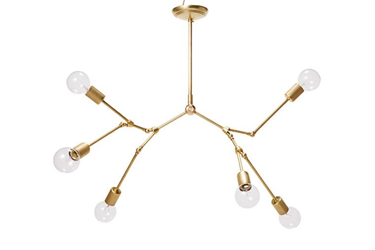 ACME Furniture（アクメファニチャー） SOLID BRASS LAMP 6ARM