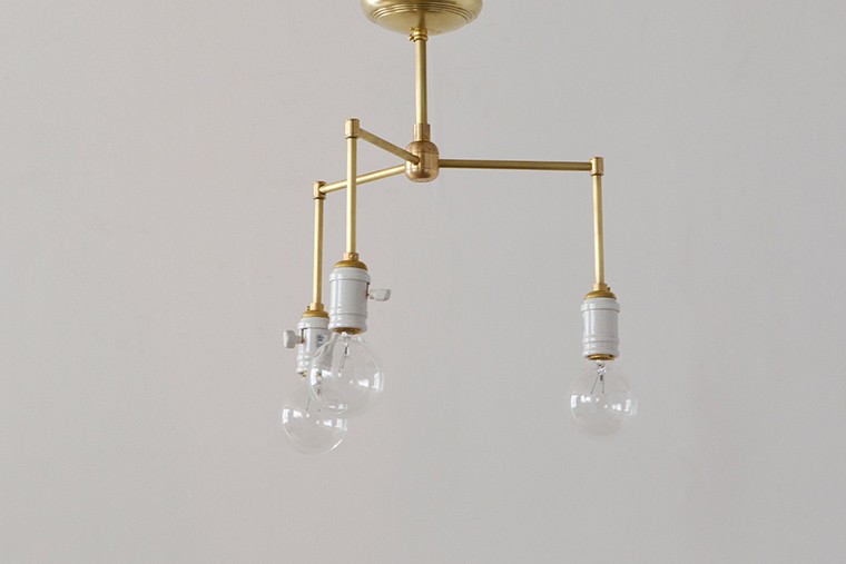 ACME Furniture（アクメファニチャー） SOLID BRASS LAMP 3ARM