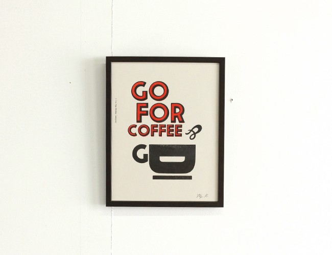 A TWO PIPE PROBLEM LETTERPRESS /GO FOR COFFEE Sサイズ