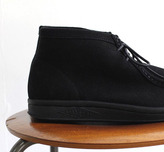 MANEBU マネブ BOO MID SUEDE BLACK ワラビーブーツ ブラック MNB-032