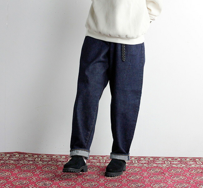 Sanca バルーンフィットデニム BALLOON FIT Sanca サンカ PT11 Wブラックデニム バルーンフィットデニム 15.5OZ W