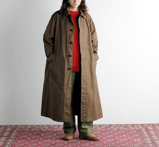 HTS NHT2051DT COTTON BALMACAAN COAT LENGTH 118cm バルマカーン