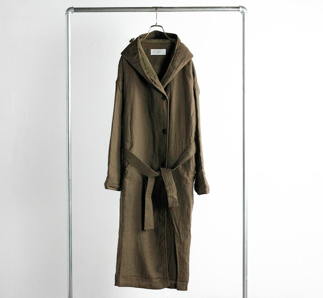 SALE30%OFF // SOIL ソイル ウールリネン キルテッドライニング フード 