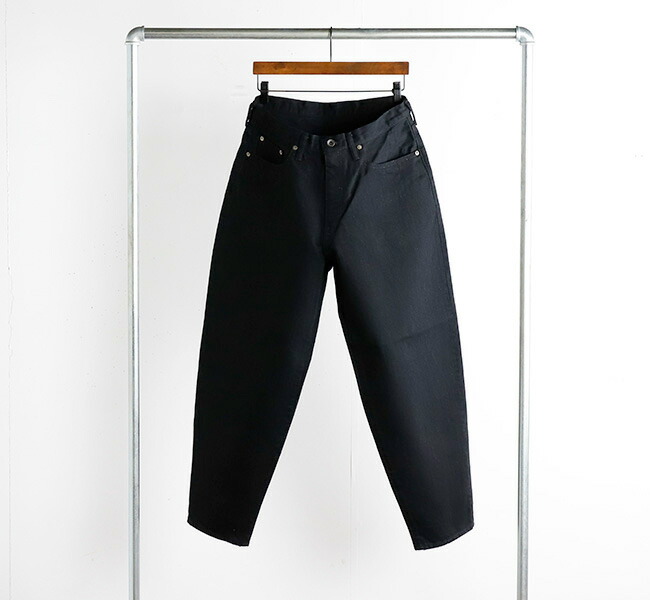 Sanca サンカ PT11 Wブラックデニム バルーンフィットデニム 15.5OZ W
