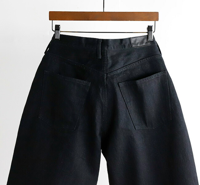 Sanca サンカ PT11 Wブラックデニム バルーンフィットデニム 15.5OZ W