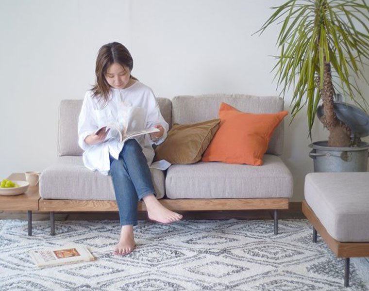 大型商品》LILLE SOFA WH 1シーター ホワイト 2nd（ソファ