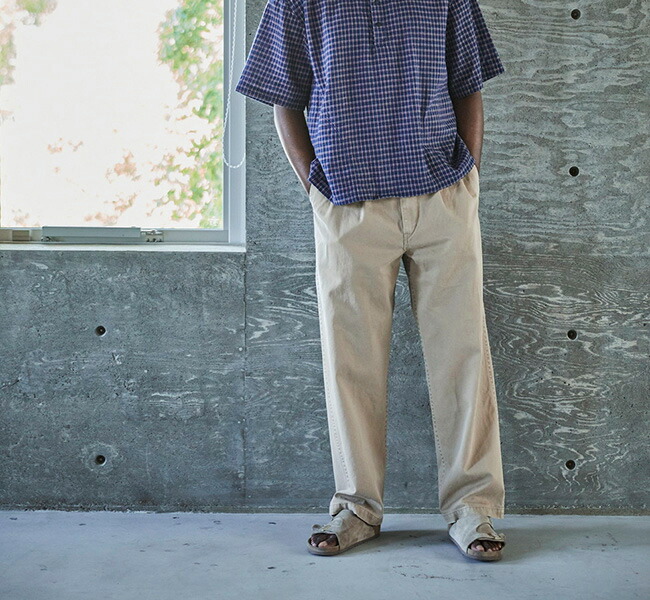 orslow オアスロウ TWO TUCK WIDE TROUSERS 2タックワイドトラウザー