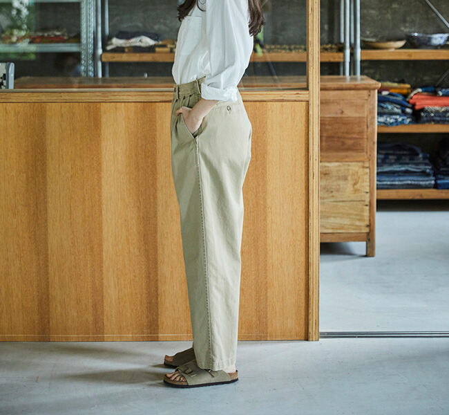 orslow オアスロウ TWO TUCK WIDE TROUSERS 2タックワイドトラウザー