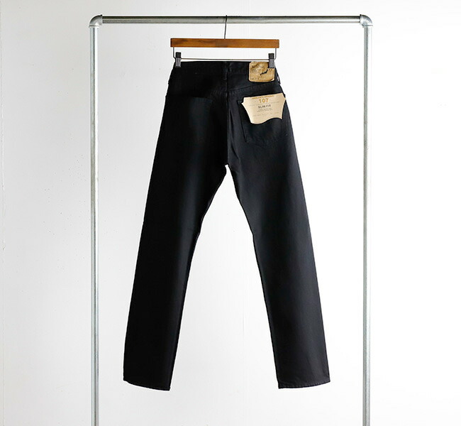 orslow オアスロウ 107 IVY FIT BLACK DENIM アイビーフィット