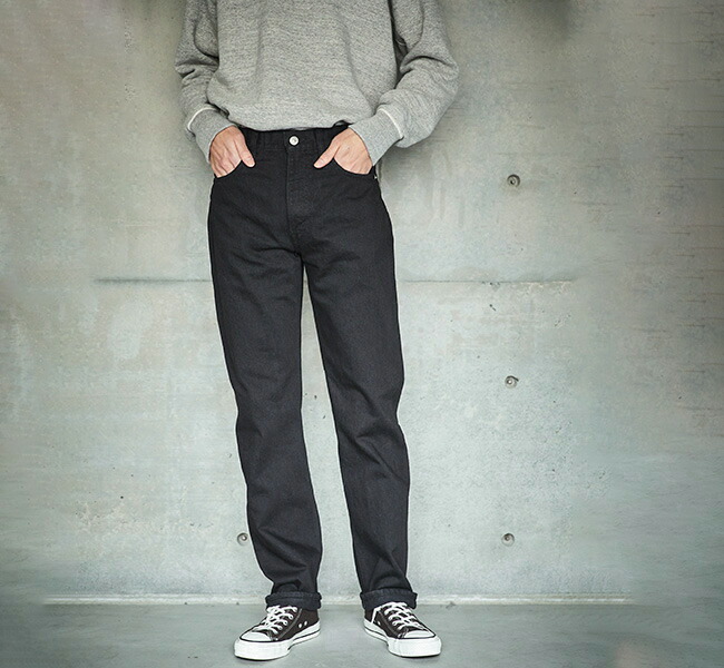 orslow オアスロウ 107 IVY FIT BLACK DENIM アイビーフィット