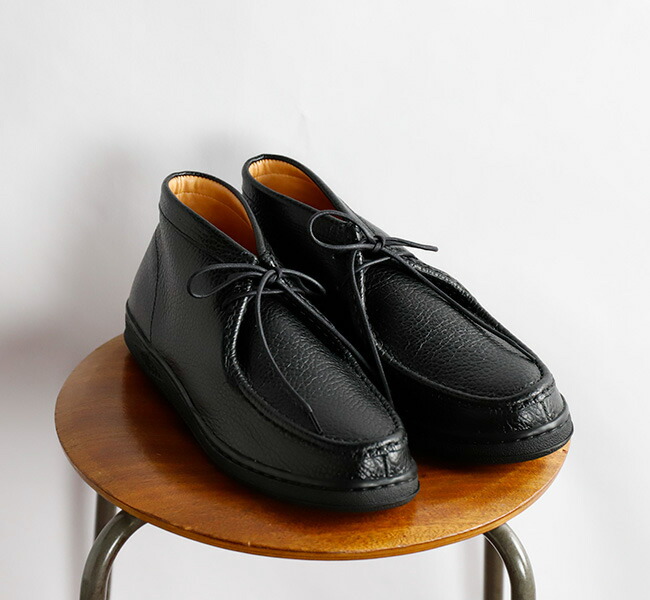 【未使用に近い】MANEBU RASSO BLACK〈定価23,980円〉 MANEBU マネブ BOO MID SHRINK ブーミッド シュリンク MNB-032B-SH