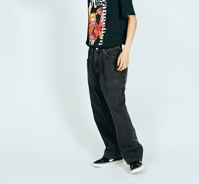 THRIFTY LOOK スリフティールック LEVIS 550 ONE-TUCK PANTS デニム