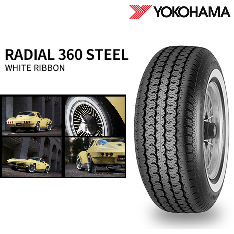 215/65R16 96S ヨコハマ RADIAL 360 STEEL ホワイトリボン 新品 サマータイヤ ホイール4本セット WORK XTRAP  03HC 16インチ 6.5J 6H139.7 ゴールド