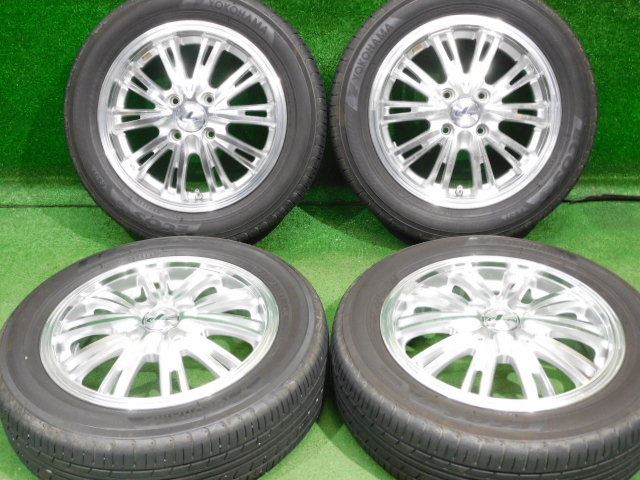 中古 ホイールタイヤ 4本 155/65R14 2021年製 8分山 レオニス ラジアル