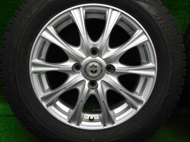 ブリザック 中古 ホイールタイヤ 4本 175/65R14 2023年製 7分山