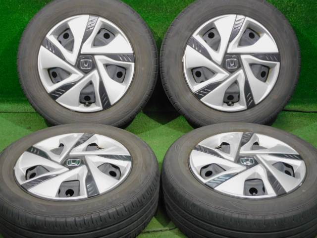 中古ホイールタイヤ 4本 185/65R15 ホンダ フリード 純正 スチール