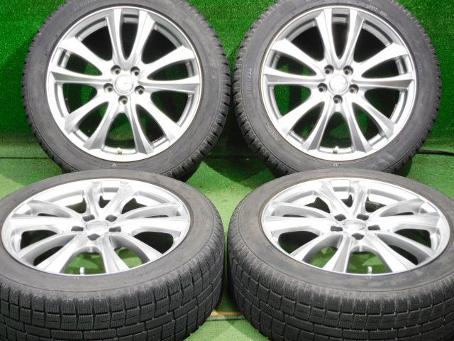 中古 ホイールタイヤ 4本 205/50R17 2017年製 7分山 シビラ スタッドレス タイヤ トーヨー ガリット G5