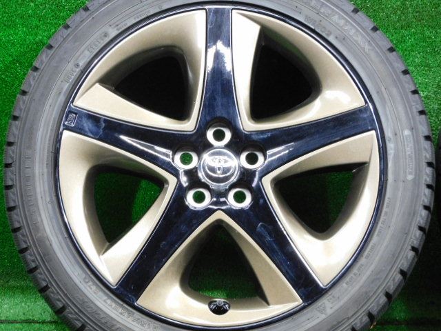 中古 ホイールタイヤ 4本 215/45R17 2019年製 8分山 トヨタ プリウス 