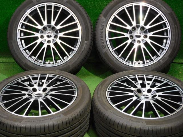 中古 ホイールタイヤ 4本 245/45R18 2020年製 8分山 ユーロデザイン